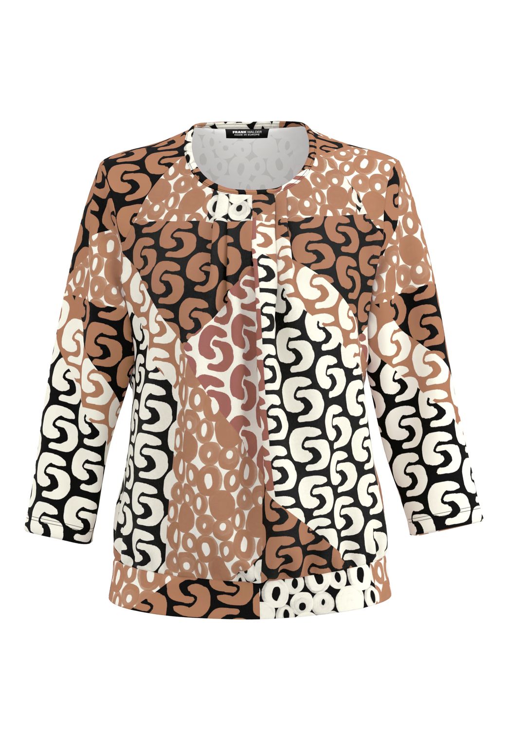 Frank Walder Blouse shirt Beige