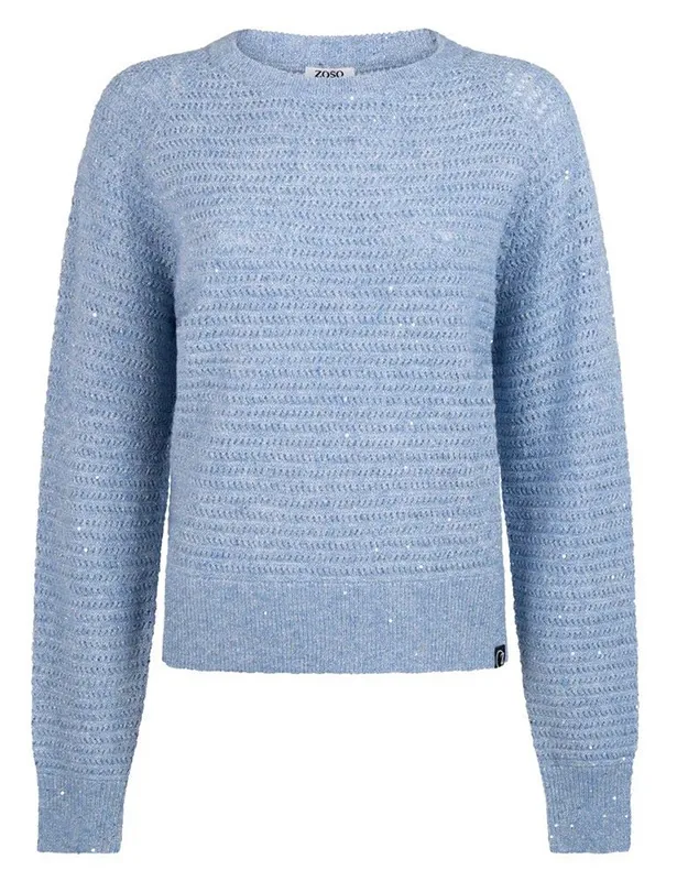 Zoso Sparkling sweater Grijs Shopper tas van Beaumont van teddy-stof