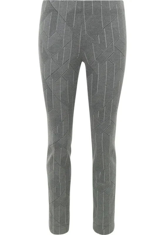Gardeur Hose Pull On Slim Grijs Gardeur Hose Pull On Slim Grijs