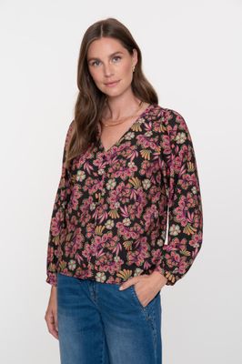 Geisha blouse Zwart