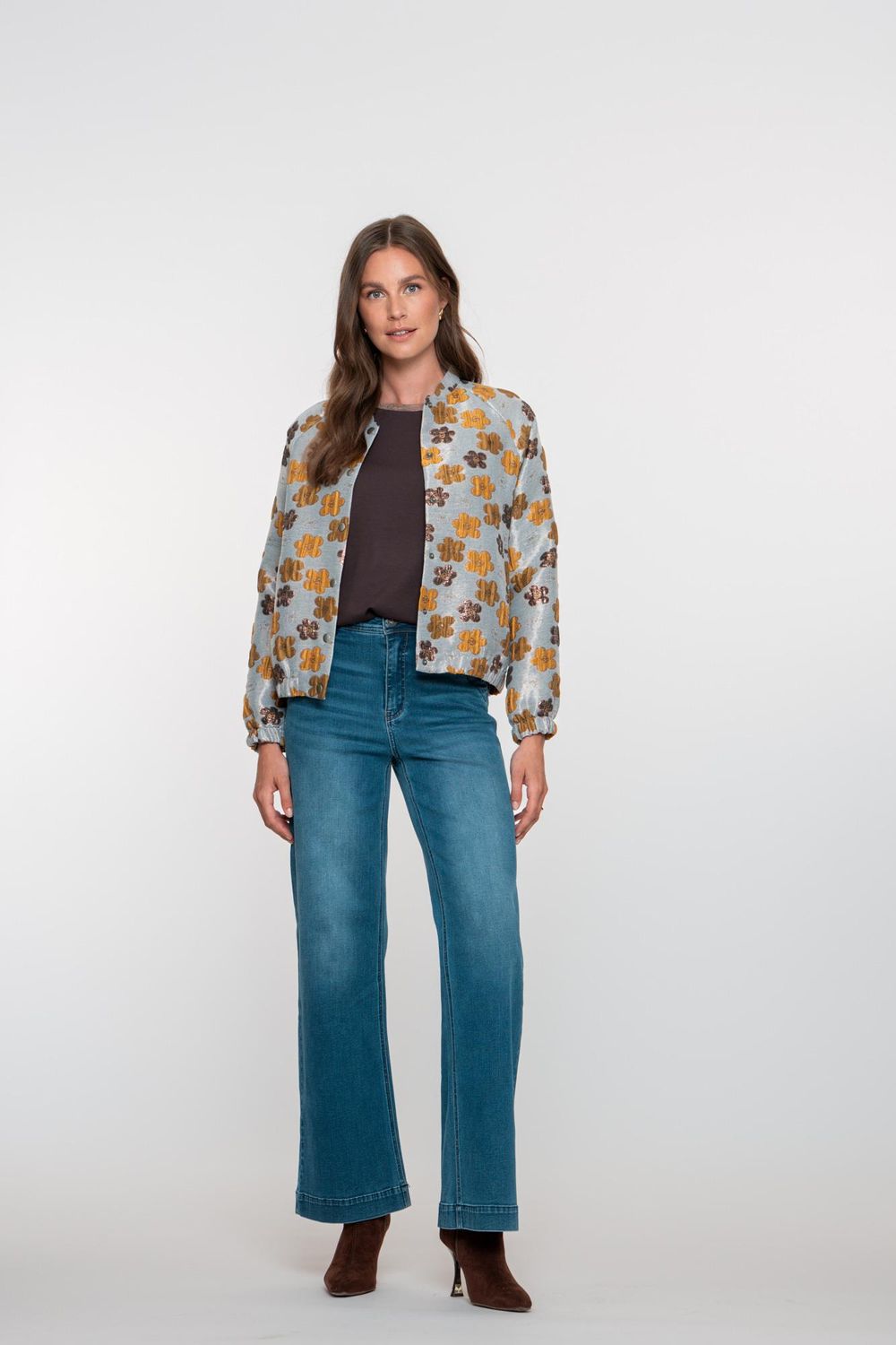 Geisha Broek Wide Blauw