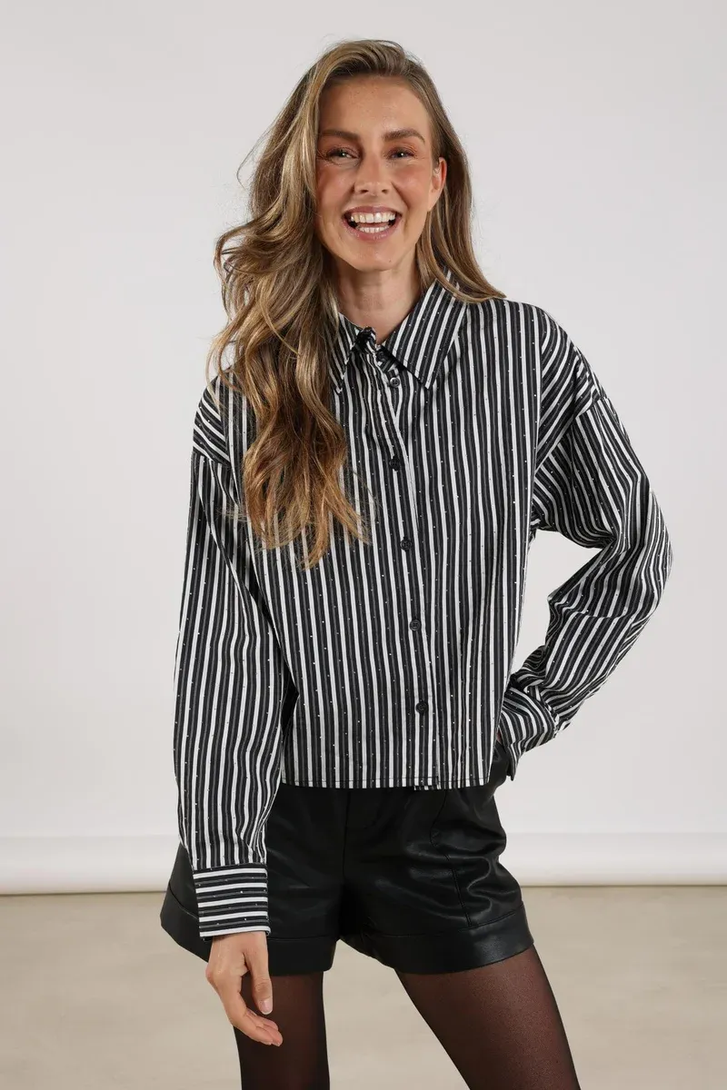 Nukus Tessa blouse met strass