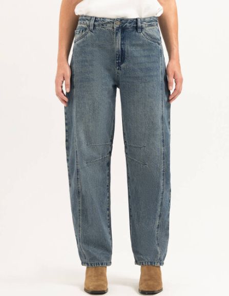 Florez Simmy blauwe barrel jeans