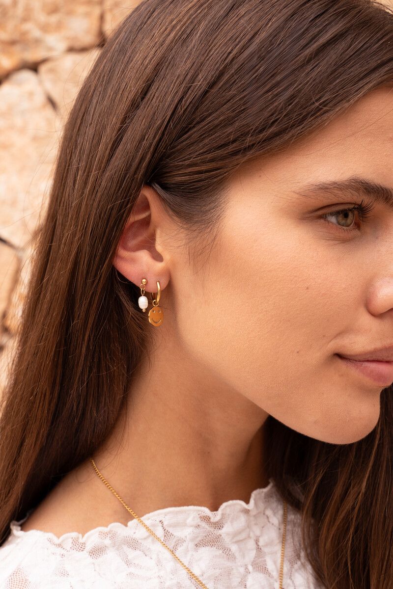 My Jewellery Earring smiley goud