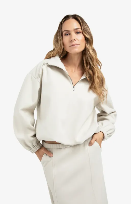 YaYa Sweater met ballonmouwen Grijs