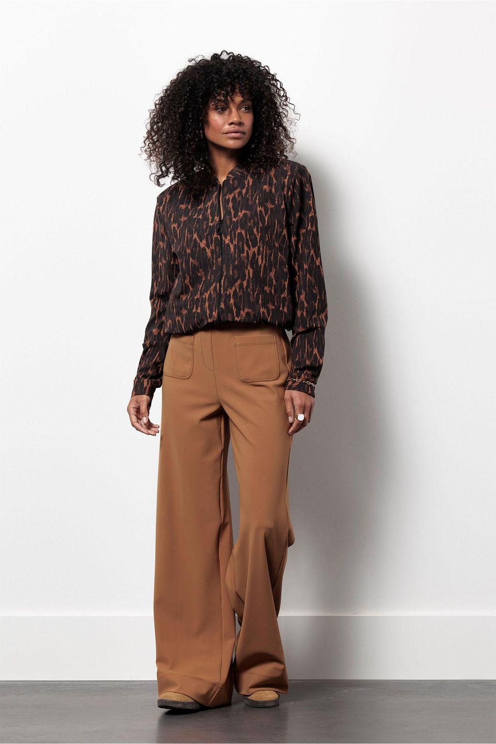 Studio Anneloes Elliot animal bomber jacket Bruin