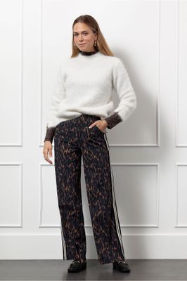 Studio Anneloes Trainer animal tape trousers Bruin