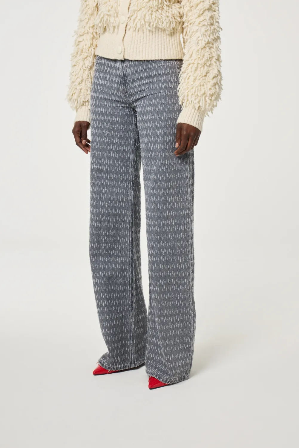 Fabienne Chapot Thea Wide Leg Jeans Grijs
