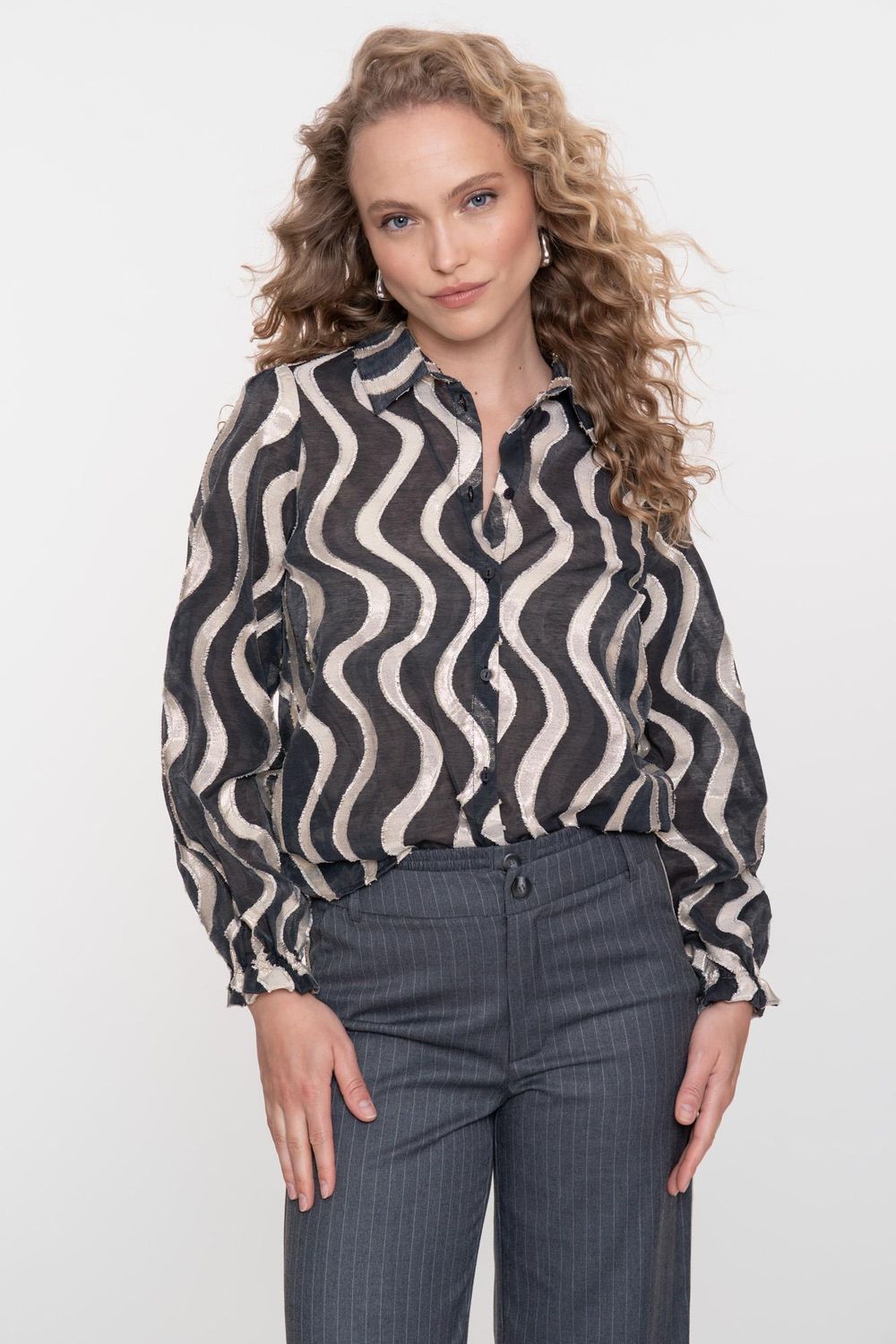 Geisha blouse Zwart