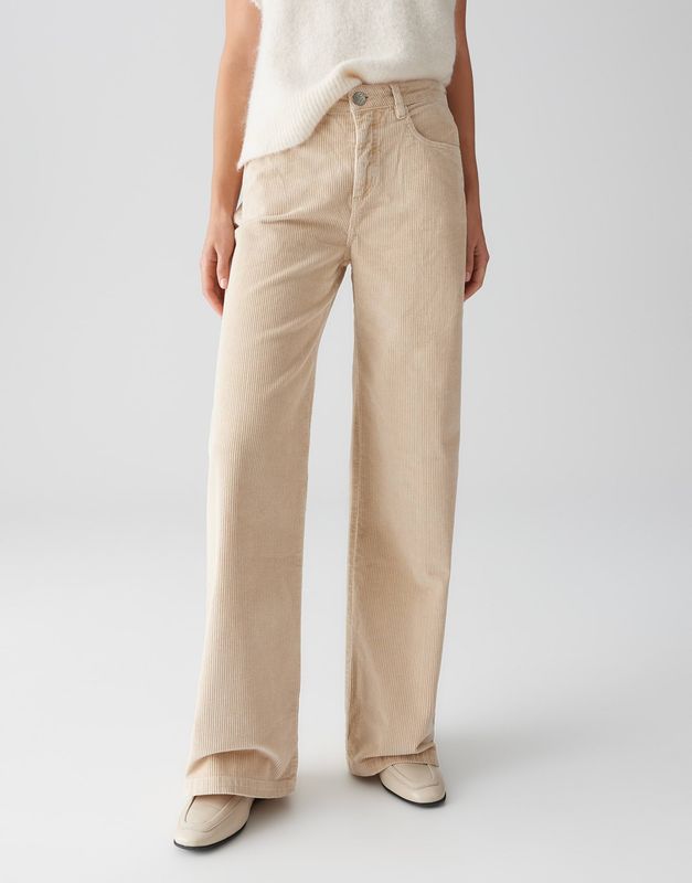 Opus Minah palazzo cord Beige