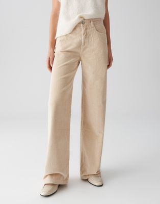 Opus Minah palazzo cord Beige