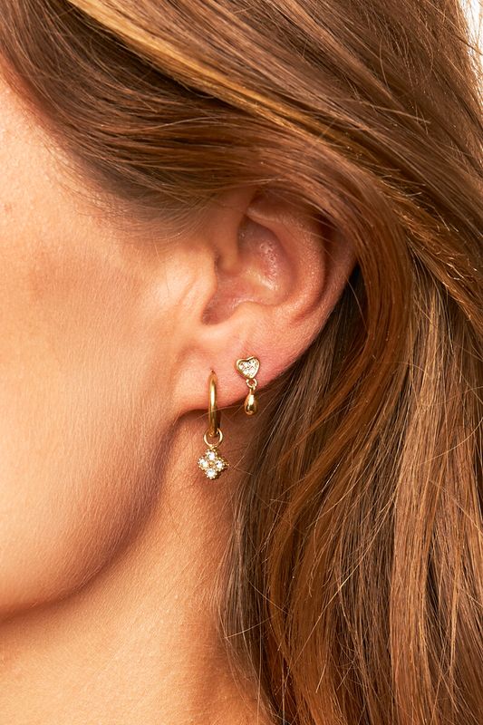 My Jewellery Earstud heart drop Goud