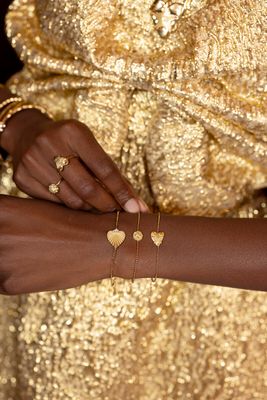 My Jewellery Bracelet heart multi strass Goud