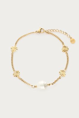 My Jewellery Bracelet pearl hearts Goud