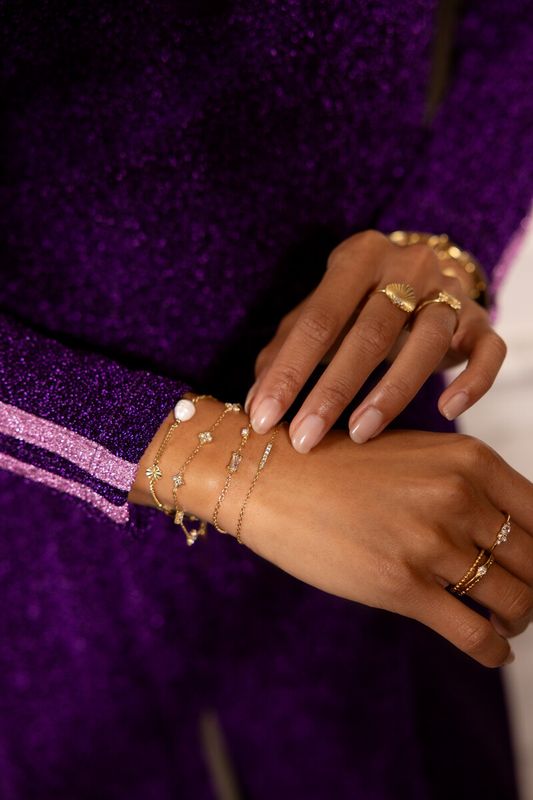 My Jewellery Bracelet fine strass Goud