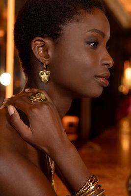 My Jewellery Earring hoop heart star Goud