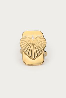 My Jewellery Ring square heart Goud