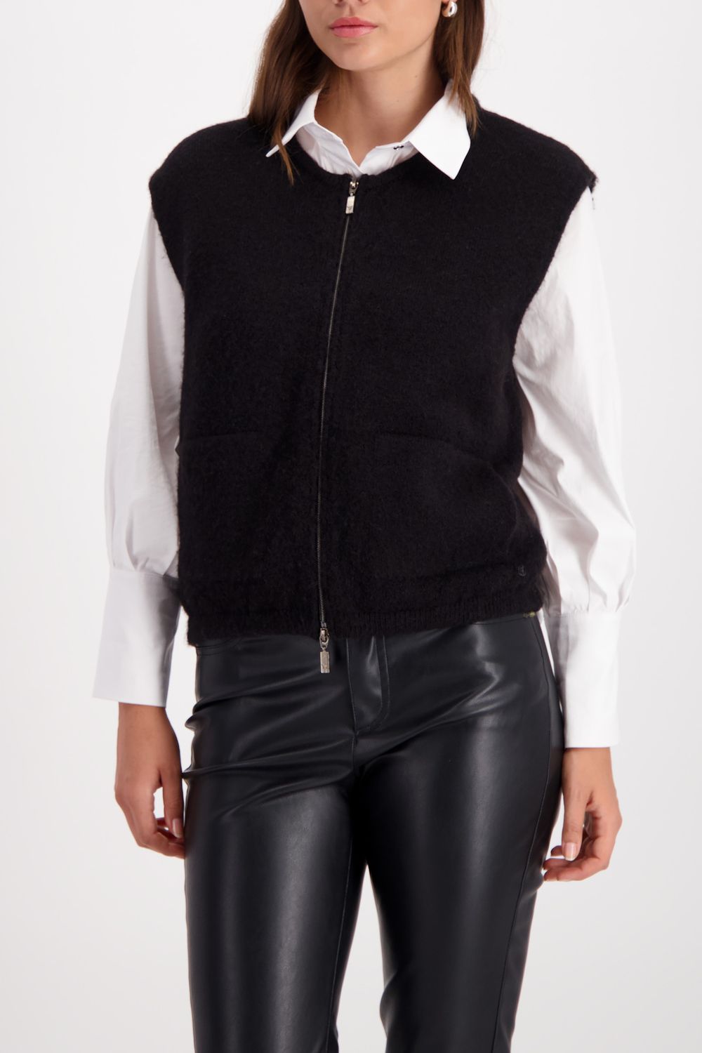 Monari Strickjacke schwarz Zwart