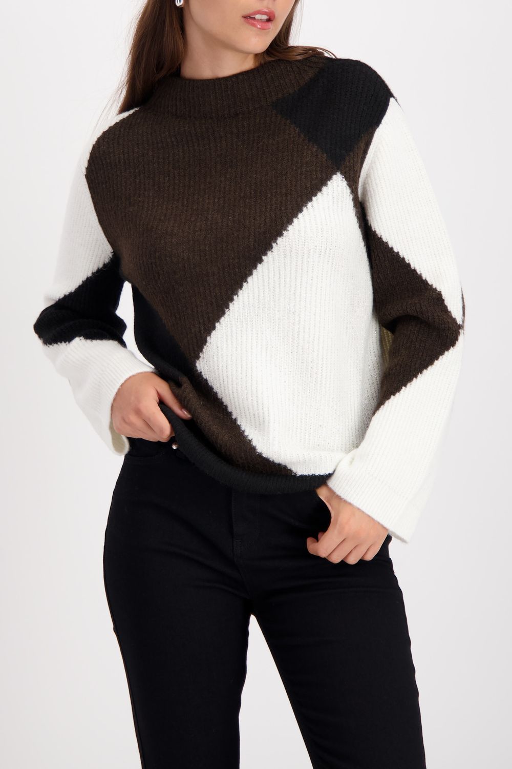 Monari Pullover brownie Bruin