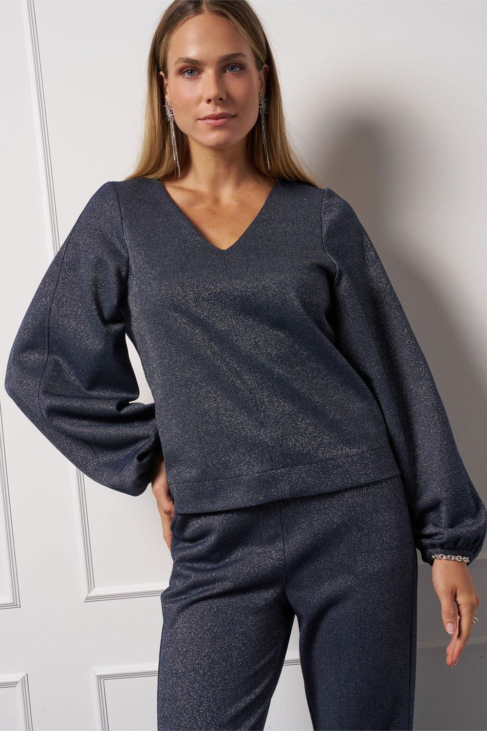 Studio Anneloes Claudina sparkle top Blauw