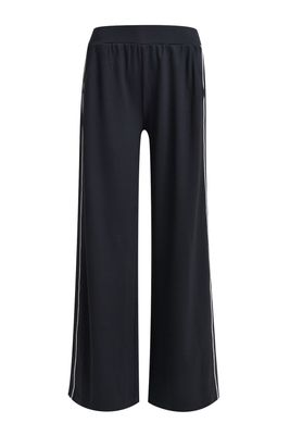 Milano Italy jersey pant met elastieke band Zwart