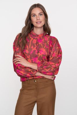 Geisha blouse Rood