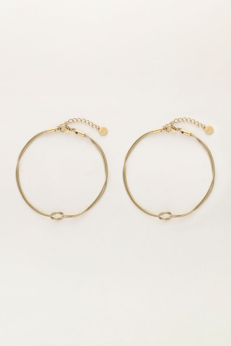My Jewellery Bracelet forever connected knot Goud