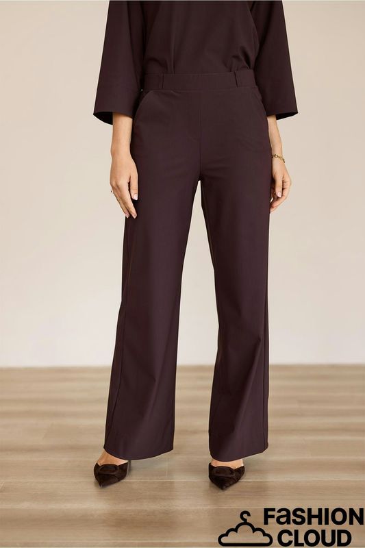 Studio Anneloes Lexie bonded trousers Bruin