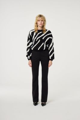 Fabienne Chapot Zebra Pullover Zwart
