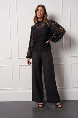 Studio Anneloes Veda lace top Zwart