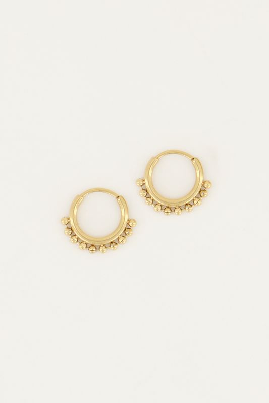 My Jewellery Oorringen kleine bolletjes Goud