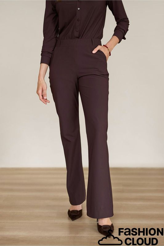Studio Anneloes Flair bonded trousers Bruin