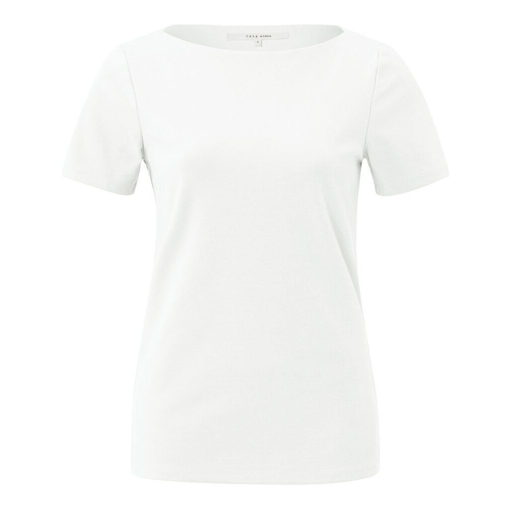 YaYa T-shirt with boatneck Ecru