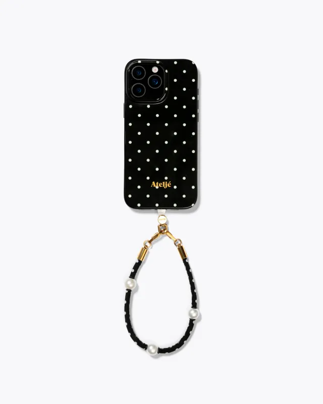 Atelje black polkadot iphone 17