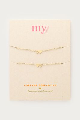 My Jewellery Bracelet besties 2 hearts Multi