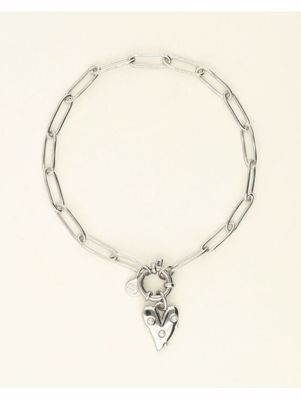 My Jewellery Bracelet pearls &amp; heart Zilver