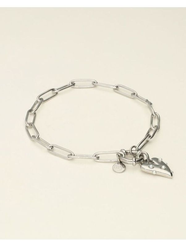 My Jewellery Bracelet pearls &amp; heart Zilver