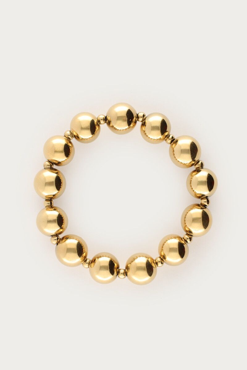 My Jewellery Bracelet chunky dots 2 sizes Goud