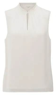 YAYA Top met plooikraag Beige