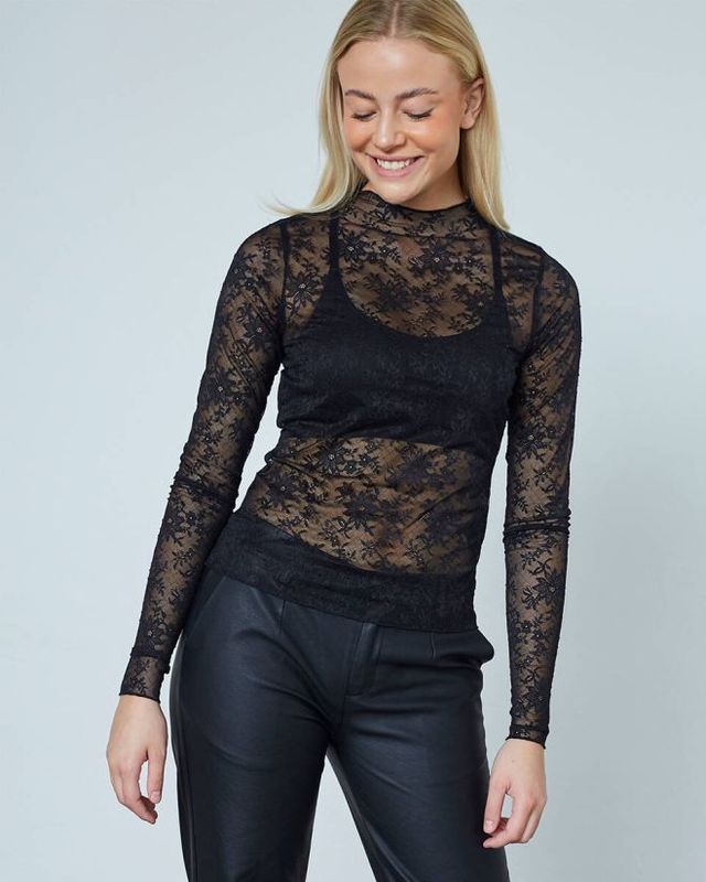 Sisters Point top Zwart