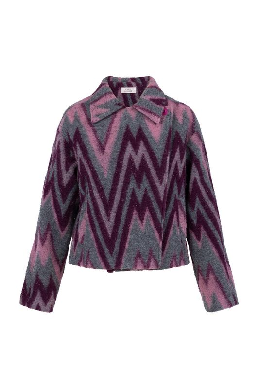Studio Anneloes Rocky zigzag jacket Paars 13365