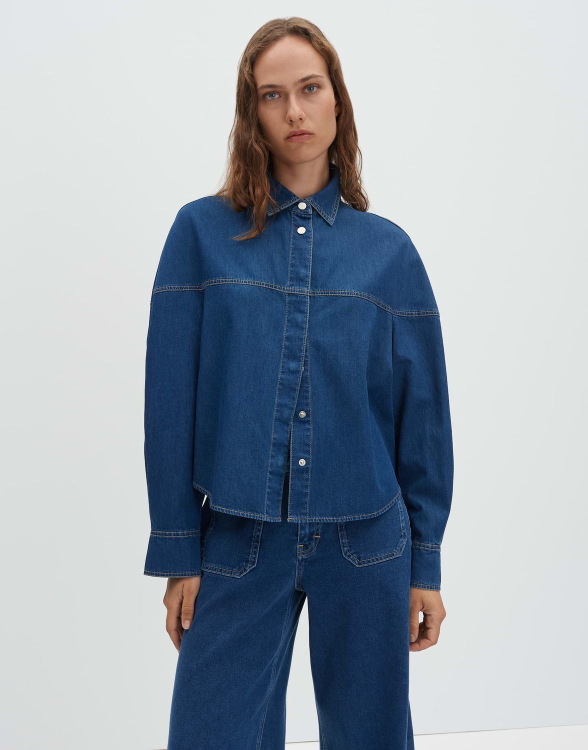 Someday denimblouse Zolya Blauw