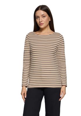 So Cosy shirt met strepen Beige