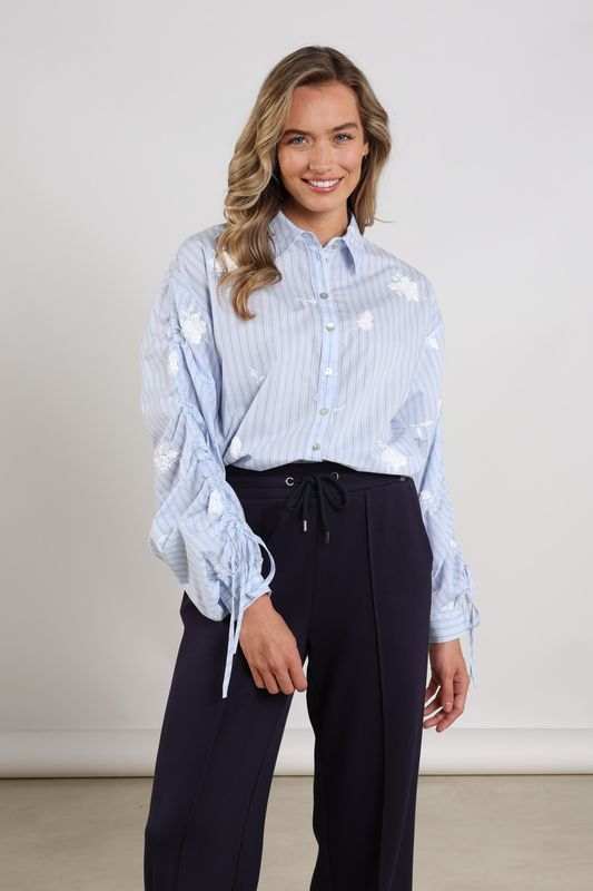 Nukus Rosa Blouse Stripe Blauw