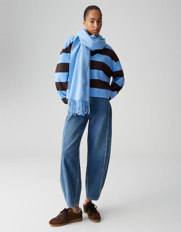 Opus Anell sjaal  Blauw