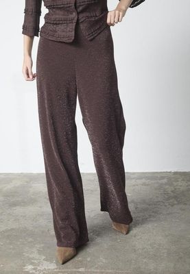 Sisters Point glitter broek Bruin
