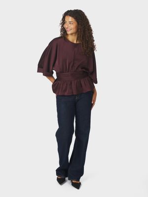 Neo Noir blouse burgundy
