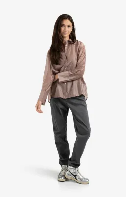 YAYA Blouse met rugdetail Roze