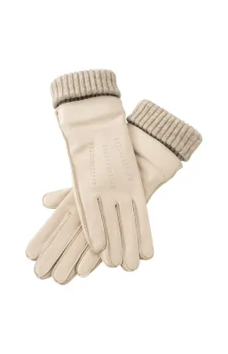 YAYA Leren handschoenen Beige