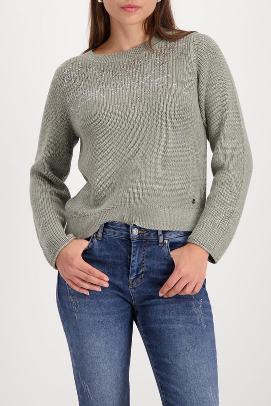 Monari Pullover sage trui Groen